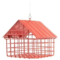 Wildlife Garden Vogelhaus Meisenknödel-Futterspender-Häuschen Rot