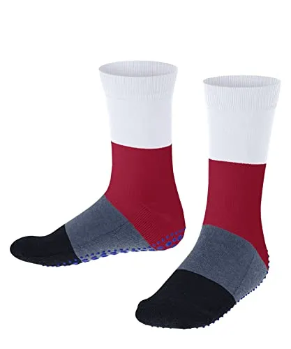 FALKE Unisex Kinder Socken Family K SO Baumwolle einfarbig 1 Paar, Rot (Fire 8150) neu - umweltfreundlich, 31-34