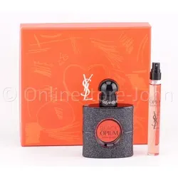 Yves Saint Laurent - Black Opium Set - 30ml + 10ml EDP - Damendüfte: Luxuriöses Set mit 30ml Eau de Parfum und praktischem 10ml Travel-Spray für unterwegs.