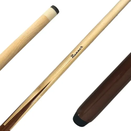 Queue Ahorn Runner 145cm mit 13mm Klebeleder - Ideal für Anfänger im Pool-Billard, bietet eine Länge von 145 cm für präzise Schläge und ein angenehmes Spielgefühl.