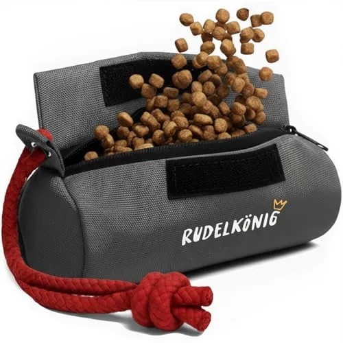 Rudelkönig Futterbeutel für Hunde - Apportierbeutel für Hundetraining - Robuster Futterdummy für Leckerlies - Futterbeutel Hundetraining