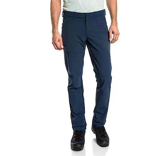 Schöffel Pants Koper1 blau (8180) 52 - Herren Wanderhose - Wanderhosen für Herren mit innovativer S.Café ICE-CAFÉ Technologie für kühlenden Komfort und reduzierte Geruchsbildung. Ideal für schweißtreibende Touren mit 4-Wege-Stretch für maximale Bewegungsfreiheit.