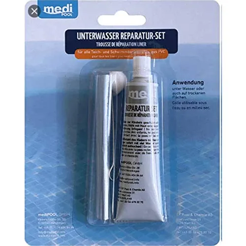 Medipool Unterwasser Reparatur-Set - Spezialkleber und Folienstück