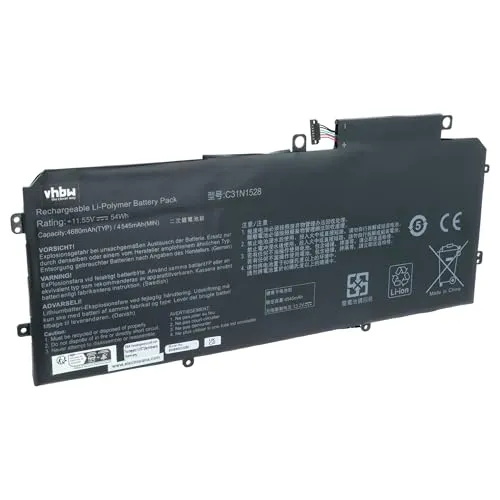 vhbw Akku kompatibel mit Asus ZenBook Flip UX360UA-6500, UX360UA-1B, UX360UA-1C, UX360UA-1A Notebook (4680 mAh, 11,55 V, Li-Polymer)