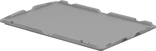 Surplus Systems Deckel für Eurobox 60 x 40 cm, stabil, grau Boxen, Körbchen &