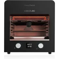 Cecotec Elektrische Grille Txuletaco 8000 Inferno - Hochleistungs-Elektrogrill 2200 W, regelbare Temperatur bis 850 °C, inkl. Pizzastein und digitalem Thermometer