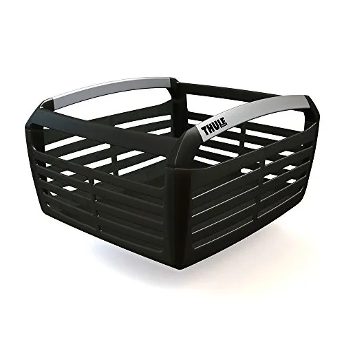 Fahrradkorb Thule Pack`n Pedal, schwarz, 39x30x20 cm - Praktischer Fahrradkorb Thule Pack 'n Pedal in Schwarz. Robuste Aluminiumkonstruktion, die sich leicht am Gepäckträger befestigen lässt. Ideal für sicheren Transport von Gegenständen auf Touren.