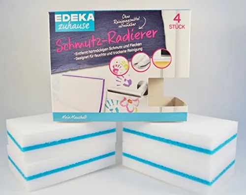 Schmutz-Radierer 4 Schwämme Radierschwamm Putzschwamm