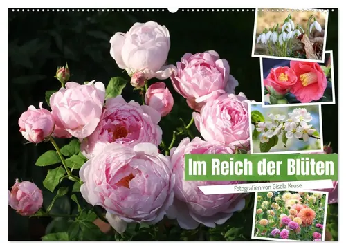 Gisela Kruse | Im Reich der Blüten - Wandkalender 2026 - Schöner Wandkalender im DIN A2 Format mit 14 Seiten, ideal für Blumenliebhaber. Genießen Sie die Blütenpracht das ganze Jahr über und bringen Sie Natur in Ihr Zuhause.