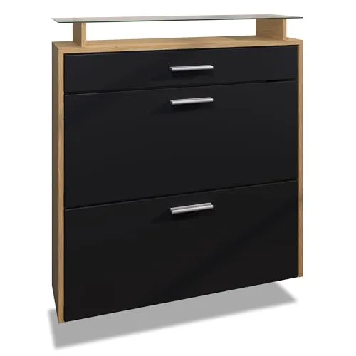 Vladon Schuhschrank Malea in schwarz von Vladon