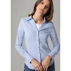 MORE&MORE Langarmbluse Streifenbluse bunt 46 - Elegante Bluse für das Büro, taillierte Passform mit klassischem V-Ausschnitt und gestreiftem Design, ideal für einen stilvollen Auftritt.