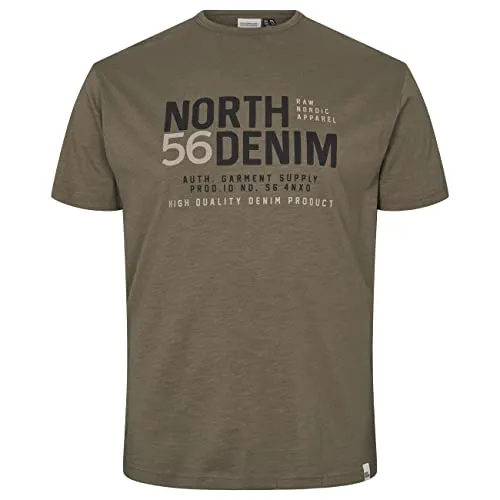 North 56-4 Men's North 56Denim Printed T-Shirt, Dusty Olive Green, 3XL