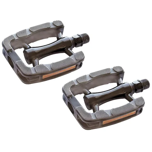 Union Unisex – Erwachsene 823 Fahrradpedale, Schwarz/Grau, Einheitsgröße - Fahrradpedale aus kugelpoliertem Aluminium mit rutschfester Trittfläche und Reflektor für optimale Sicherheit beim Fahren.