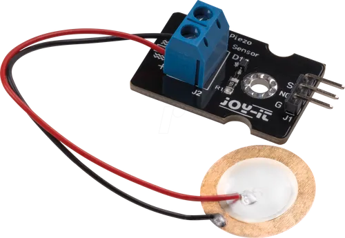 Joy-it SEN-VIB01 - Keramikvibrationssensor, misst Vibrationen präzise und gibt analoges Signal aus, ideal für verschiedene Anwendungen
