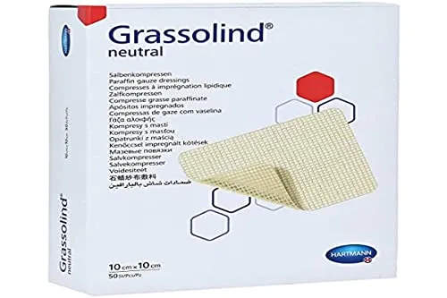 GRASSOLIND Salbenkompressen 10x10 cm steril 50 St von Hartmann