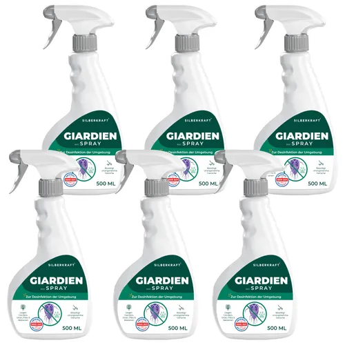 SILBERKRAFT Giardienspray für Hunde & Katzen - Effektives Spray zur Schädlingsbekämpfung bei Haustieren, inklusive hilfreichem eBook für die optimale Anwendung.