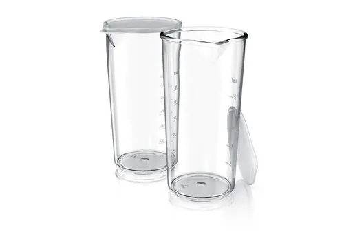Arendo Messbecher mit Deckel 600ml - Klarsichtbecher für spritzfreies Mixen - Messbecher aus Kunststoff mit 600ml Volumen, ideal für das Mixen von Getränken und Cocktails ohne Spritzer. Inkl. praktischem Verschluss und Volumenskala für präzises Arbeiten.