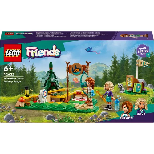 LEGO Friends Bogenschießen im Abenteuercamp 42622 - Interaktives Bauspielzeug mit echten Pfeilen, ideal für kreative Abenteuer ab 6 Jahren