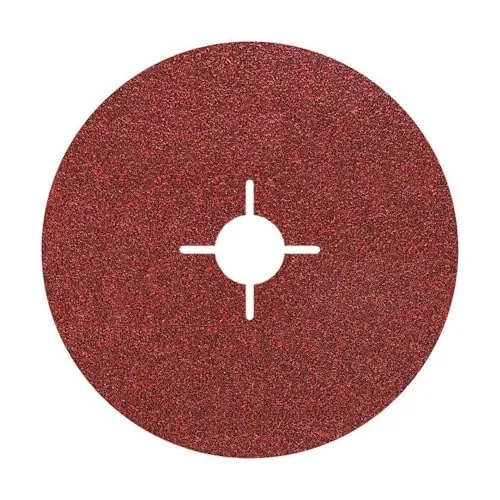 wolfcraft 5 Fiberschleifscheiben Ø 180 mm I 2471000 I Körnung 40 I zur Metallbearbeitung I Schleifscheiben für Winkelschleifer, langlebig