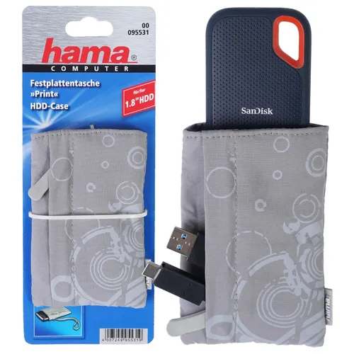Hama Universal Festplatten-Tasche Case Hülle 1,8