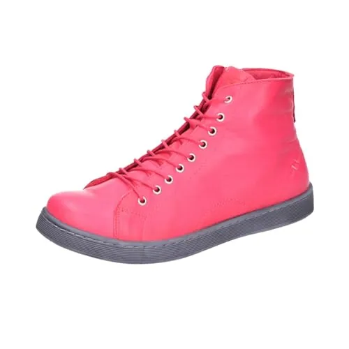 Andrea Conti Damen High Top Sneaker, Magenta, 42 EU von Andrea Conti