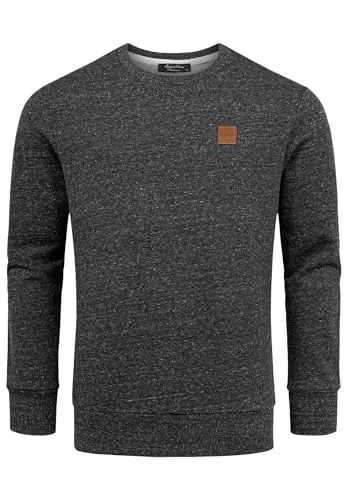 Amaci&Sons Herren Basic College Sweatjacke Pullover Hoodie Sweatshirt 4070 Schwarz XL