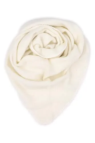 malito - Damen Modeschal - weicher Dreiecksschal Unifarben & Leo Print - langer flauschiger XXL Winterschal S601 - (Creme)