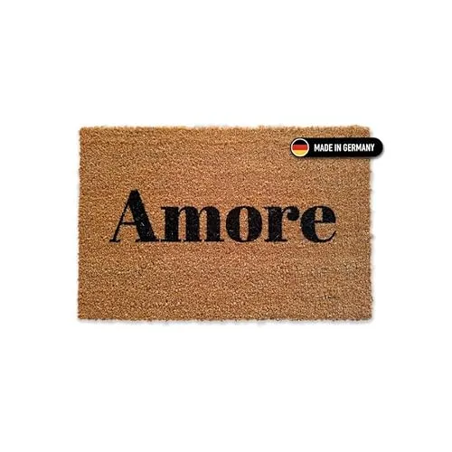 Close Up Amore Fußmatte | Schlichtes Design mit rutschfester Unterlage - Fußmatte aus langlebiger Kokosfaser mit romantischem 