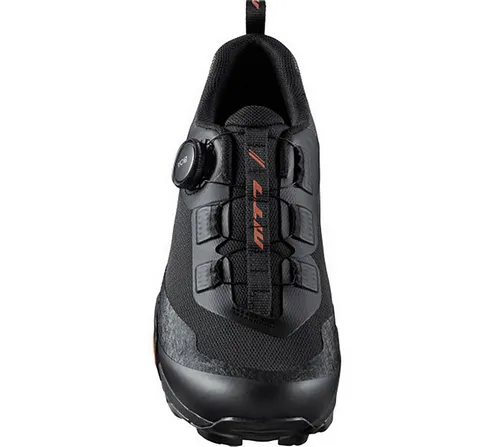 Shimano MTB MT7 Fahrradschuhe Größe 42 - Herrenschuhe für Radsport, ideal für Mountainbiking, mit 2 Schrauben Pedalplattenkompatibilität für optimalen Halt und Leistung.