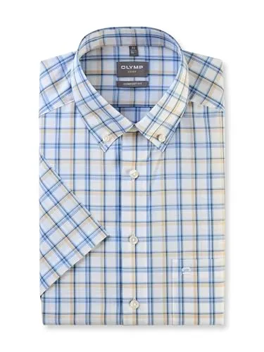 OLYMP Blusenshirt 106772 - Elegantes Hemden für jeden Anlass - Blusenshirt aus 100% Baumwolle, Größe 41, in klassischem Blau - perfekt für stilvolle Auftritte im Büro oder bei besonderen Anlässen.