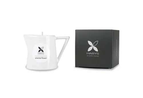 Habys Massageliege Massagekerze Oriental Flower, Massageöl & Sheabutter, 110 ml