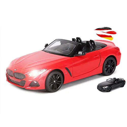 RC ferngesteuertes XXL 31cm Auto im offiziell lizenzierten Design, Kompatibel mit BMW Z4 Roadster Cabrio, Maßstab 1:14, Lizenz-Fahrzeug, LED-Beleuchtung, Car Spielzeug für Kinder, Erwachsene, Sammler