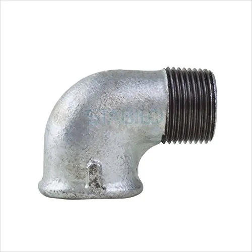 Stabilo-Sanitaer Rohrwinkel 1 1/4 Zoll DN32 IG/AG Winkel Temperguss Fitting Gewindefitting Tempergussfitting Rohrfitting