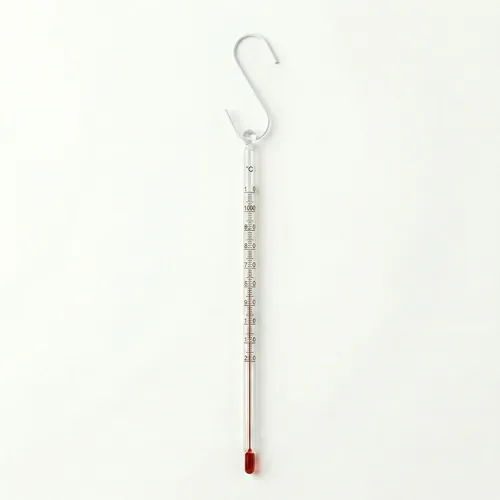 Glas Thermometer 30cm Haken 110°C Kerzen Herstellung Zubehör Wachs Heimwerker