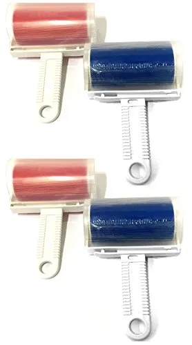 HAC24 4X Abwaschbare Fusselrolle Entfussler Fusselentferner Kleiderroller Fusselrollen