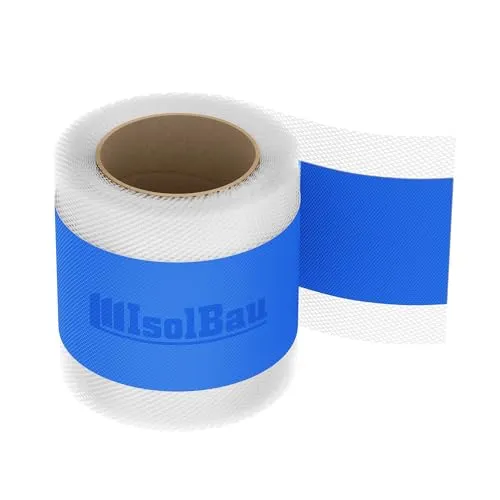 Isolbau Dichtband P2 Blau - 10 m Abdichtband Wasserdichtes Dichtungsband für Sanitär, Dusche, Bad, Fliesen, Balkon und Terrasse, Abdichtung für Innen- & Außenbereich Isolierung - 120 mm