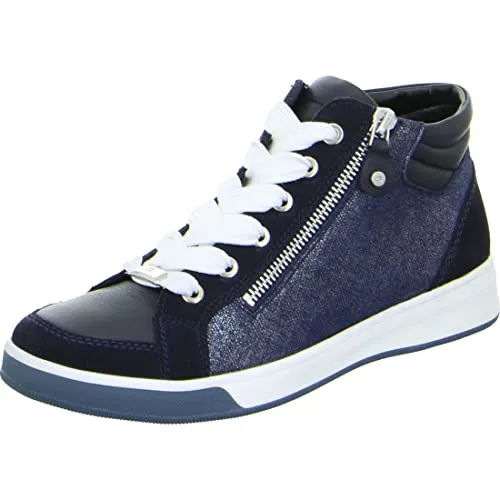 ara Damen ROM Sneaker, BLAU, 38.5 EU