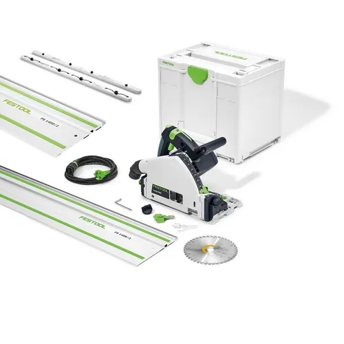 Festool Tauchsäge TS 55 FEBQ Plus FS mit 2 Führungsschienen von Festool