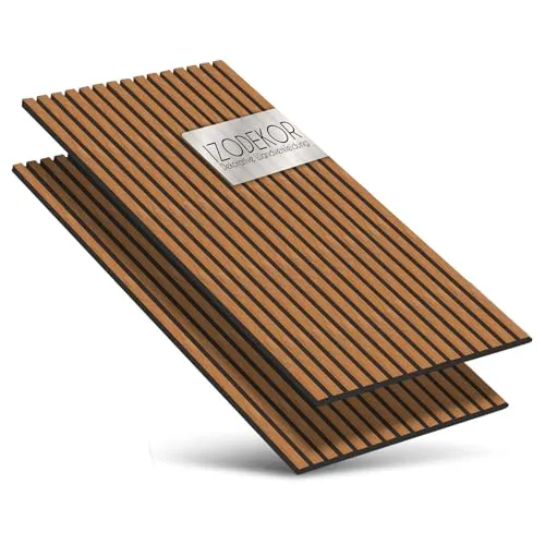 IZODEKOR 3D Wandpaneele Holz - Schallabsorber Akustikpaneele - Wand & Decke: Hochwertige Holzpaneele mit Schallschutz für stilvolle Raumgestaltung. Effiziente Schalldämmung und einfache Montage für ein ruhiges Wohnambiente.