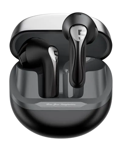 SoundPEATS Air5 Bluetooth Kopfhörer - Kopfhörer mit Hi-Res Audio und aptX Adaptive, bis zu 30 Stunden Spielzeit, ideal für Musikgenuss und klare Anrufe dank 6 Mikrofonen und cVc 8.0 Technologie.