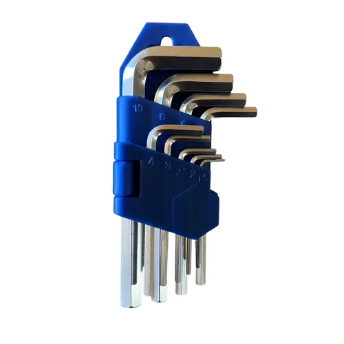 Innensechskantschlüssel 9 teilig Set Satz Inbus Imbus Steckschlüssel kurz