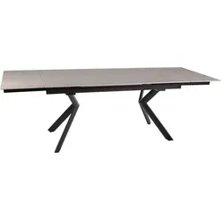 Esstisch Orton Ceramic 160-240x90 cm – Ausziehbar, Farbe wählbar - Moderner Säulentisch mit italienischer Keramik-Tischplatte. Platz für bis zu 12 Personen und ausziehbar. Ideal für stilvolle Essbereiche.