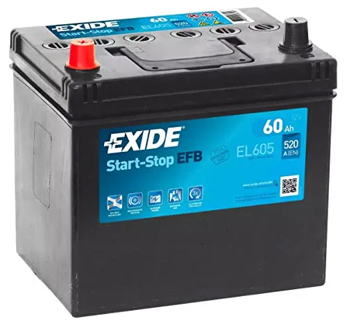 EXIDE BATERÍA 12V/60AH EFB EL605
