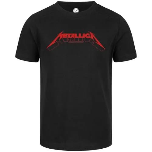 Metal Kids Metallica (Logo) - Kinder T-Shirt, schwarz, Größe 140 - Das perfekte Shirt für kleine Metallica-Fans! Hergestellt aus weichem, strapazierfähigem Stoff und mit kinderfreundlichem Druck – ideal für jeden Tag.
