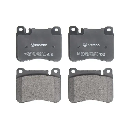 BREMBO Bremsbelagsatz P 50 073 - Hochwertiger Bremsbelagsatz von BREMBO für optimale Bremsleistung, Montage an der Vorderachse, inkl. Vorbereitung für Verschleißkontakt.