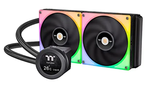 Thermaltake ToughLiquid Ultra 280 RGB | AiO-Wasserkühlung - PC-Gehäuse mit RGB-Beleuchtung und leistungsstarker Kühltechnik für optimale Temperaturkontrolle und stilvolle Optik.