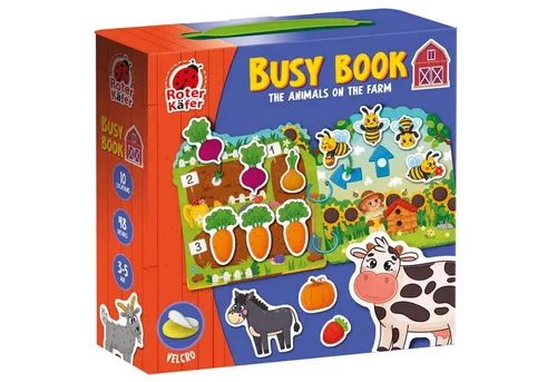 Käfer Spiel Lernspiel Roter Käfer Busy Book mit Klettverschluss
