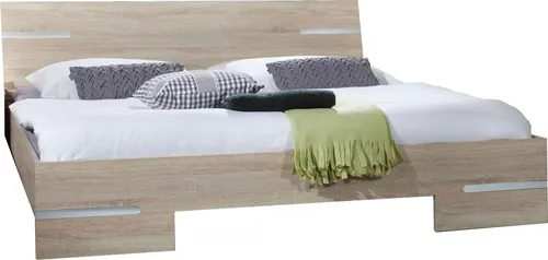 Doppelbett Anna – Modernes Bettgestell wählbar - Stilvolles Doppelbett Anna in verschiedenen Farben und Größen. Mit dekorativen Chrom-Elementen, ideal für jedes Schlafzimmer. Pflegeleichte Oberfläche und optimale Liegehöhen für höchsten Komfort.