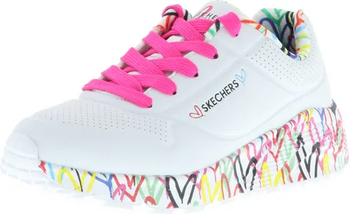 Skechers Mädchen Uno Lite Lovely Luv Sneaker in weiß von Skechers