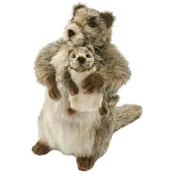 Hansa Plüschtier Murmeltier mit Baby, 33 cm H von Hansa